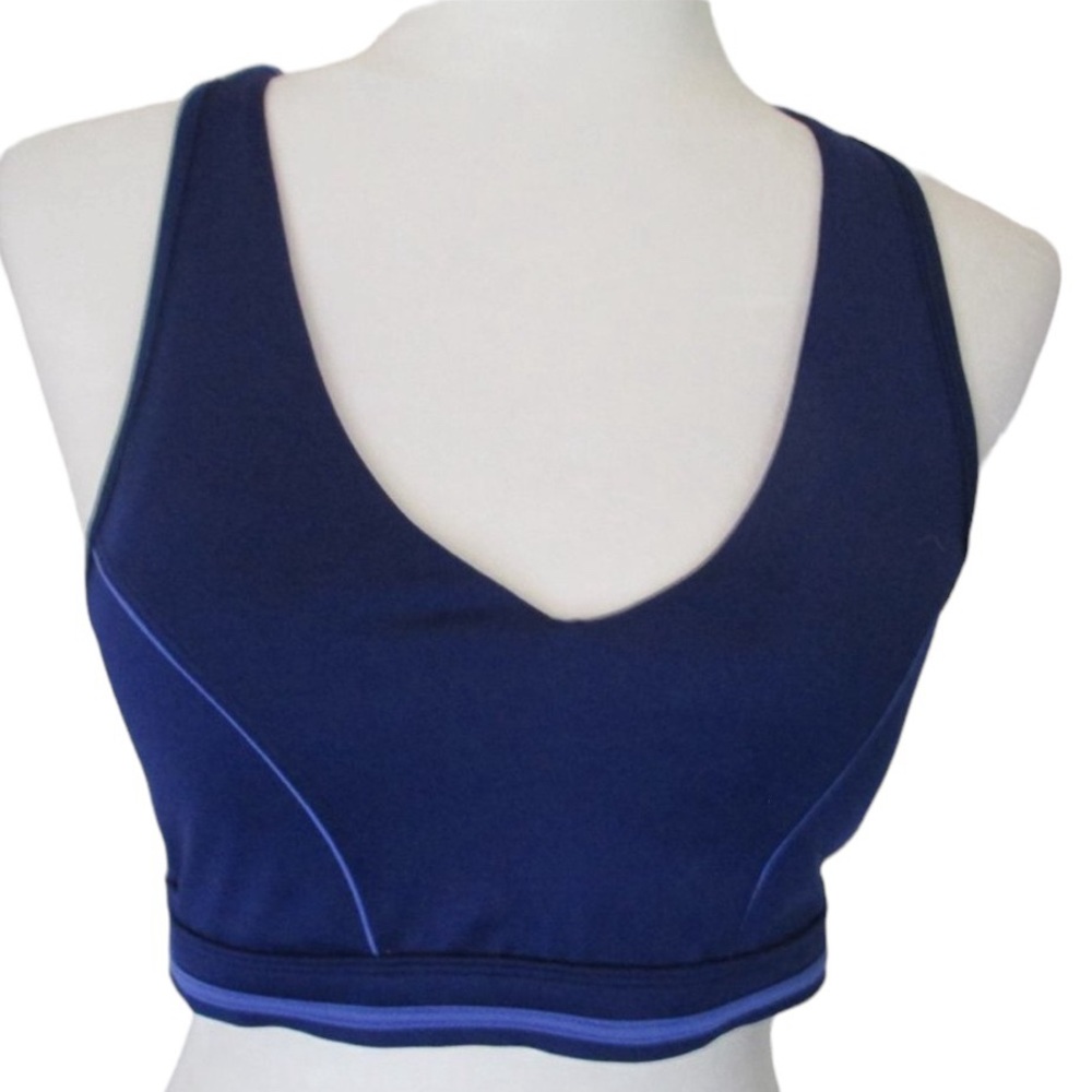 Aerie Fit Blue Racerback Sports Bra Size L
